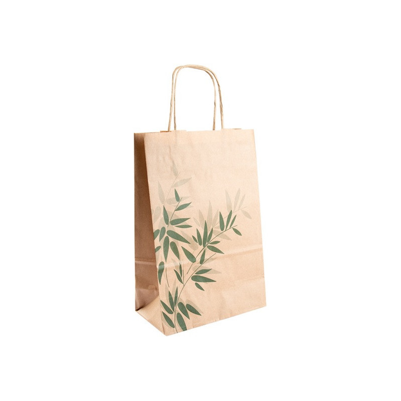 BOLSA Papel Asa 20 x 10 x 29 250u Feel Green