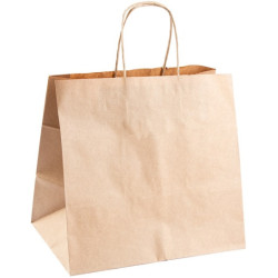 BOLSA Papel Asa 26 x 17 x 24 250u Kraft