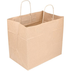 BOLSA Papel Asa 28 x 21 x 32 250u Kraft