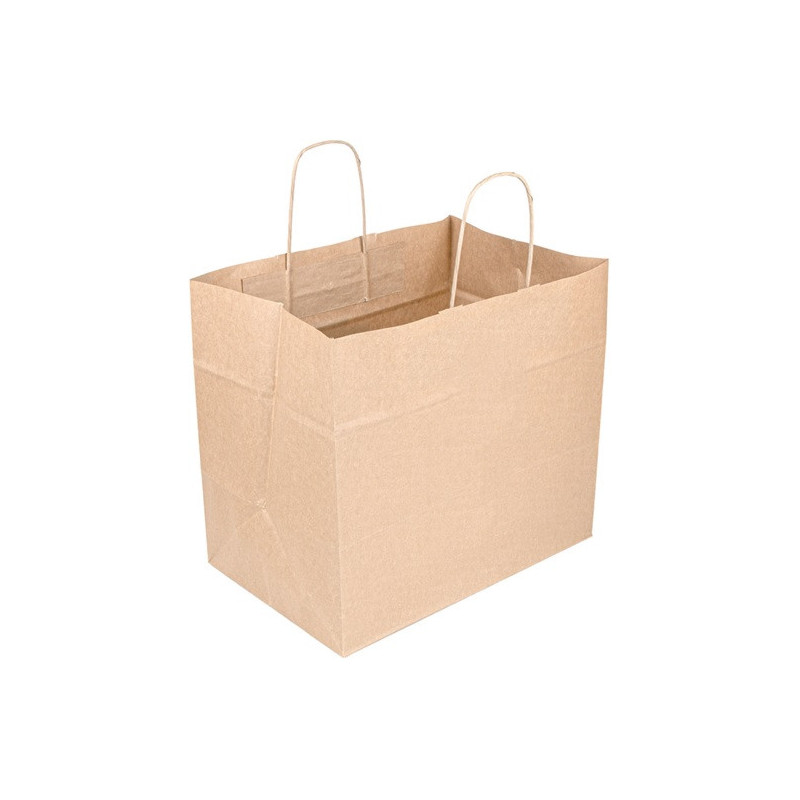 BOLSA Papel Asa 28 x 21 x 32 250u Kraft