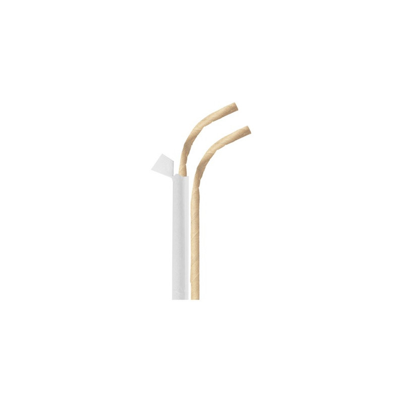 CAÑITA Papel Flex. 23cm 0.6 250u x 12 Natural Enf