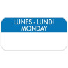 ETIQUETAS 5 x 2.50 1000u Lunes