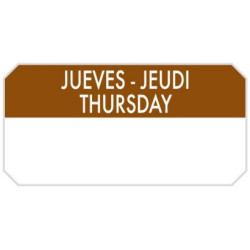 ETIQUETAS 5 x 2.50 1000u Jueves