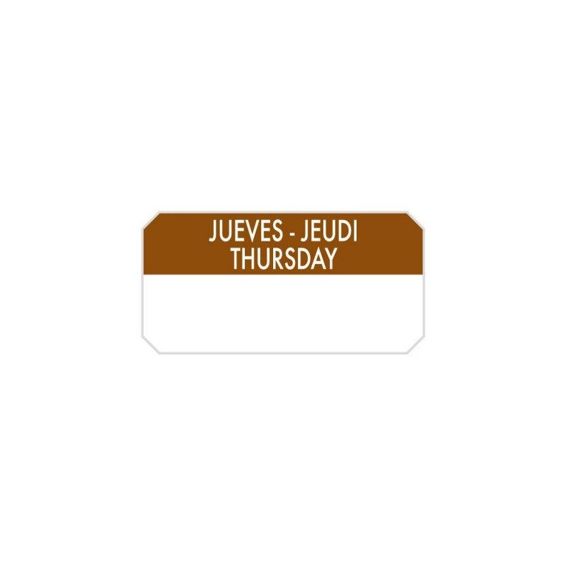 ETIQUETAS 5 x 2.50 1000u Jueves