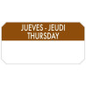 ETIQUETAS 5 x 2.50 1000u Jueves