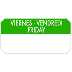 ETIQUETAS 5 x 2.50 1000u Viernes