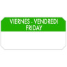ETIQUETAS 5 x 2.50 1000u Viernes