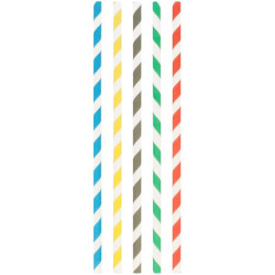 CAÑITA Rígida 25cm 0.8 100u x 50 Colores