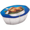 TAPA Envase Alum Pollo 2600cc 125 x 4 Ovalado