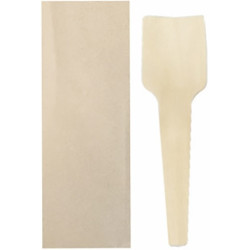 CUCHARA Helado Madera 7cm 50u x 20 Enfundada