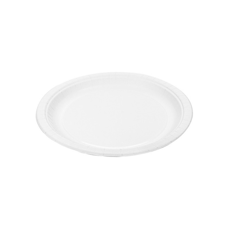 PLATO Carton 23Cm 50u x 10 Blanco