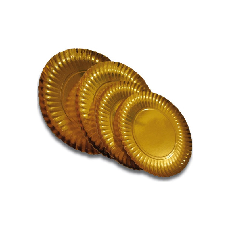 PLATO Carton 27 cm 100u Oro