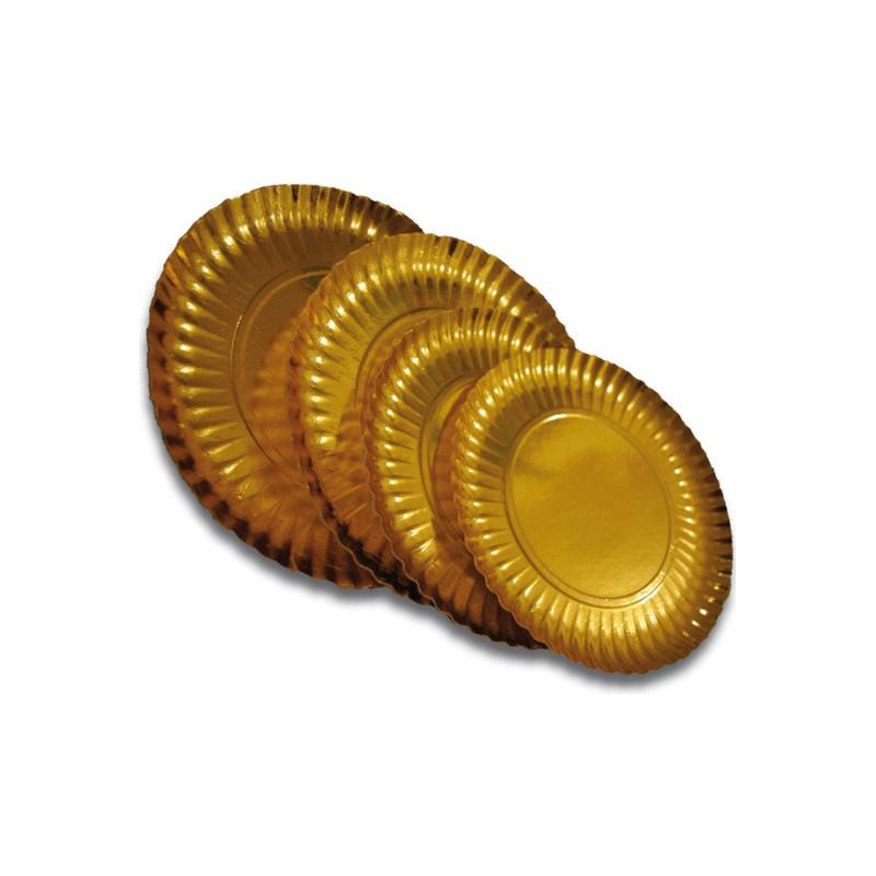 PLATO Carton 31 cm 100u Oro