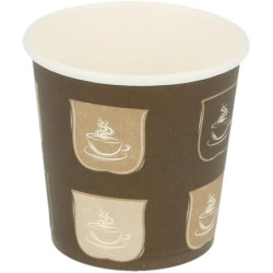 VASO Carton 120cc 4 onza 100u x 10 s-t Cafe