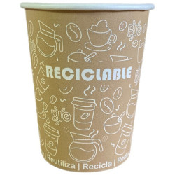 VASO Carton 200cc 7 Onza 50u x 10 s-t Negro