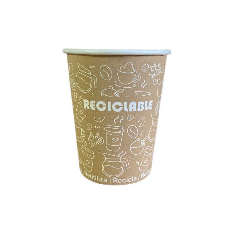 VASO Carton 200cc 7 Onza 50u x 10 s-t Negro