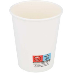 VASO Carton 240cc 8 onza 100u x 10 Blanco