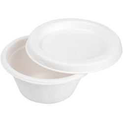 TARRINA Carton 60ml 50u x 10 Tapa Blanco