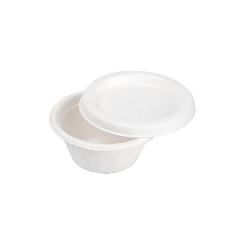 TARRINA Carton 60ml 50u x 10 Tapa Blanco