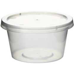 TARRINA Plast 250cc 50u x 10 Tapa TCC