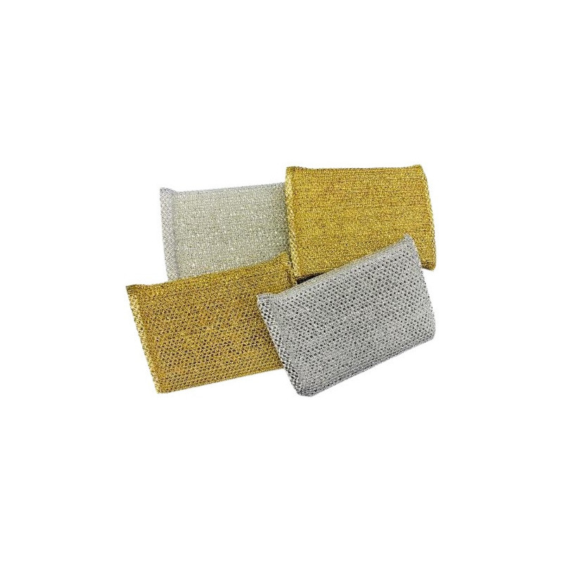 ESTROPAJO Oro - Plata 12u