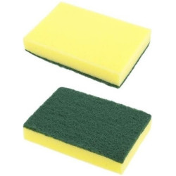ESTROPAJO Verde - Amarillo 80u