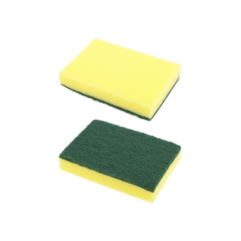 ESTROPAJO Verde - Amarillo 80u