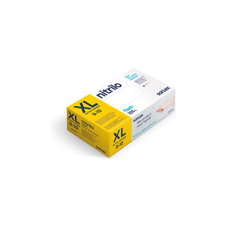 GUANTES Nitrilo Azúl XG 100u