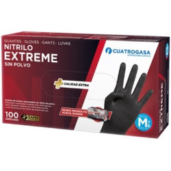 GUANTES Nitrilo M 100u Extreme