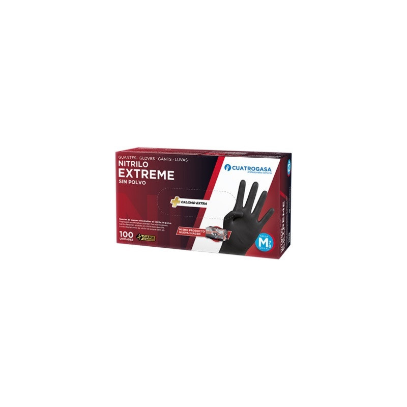 GUANTES Nitrilo M 100u Extreme