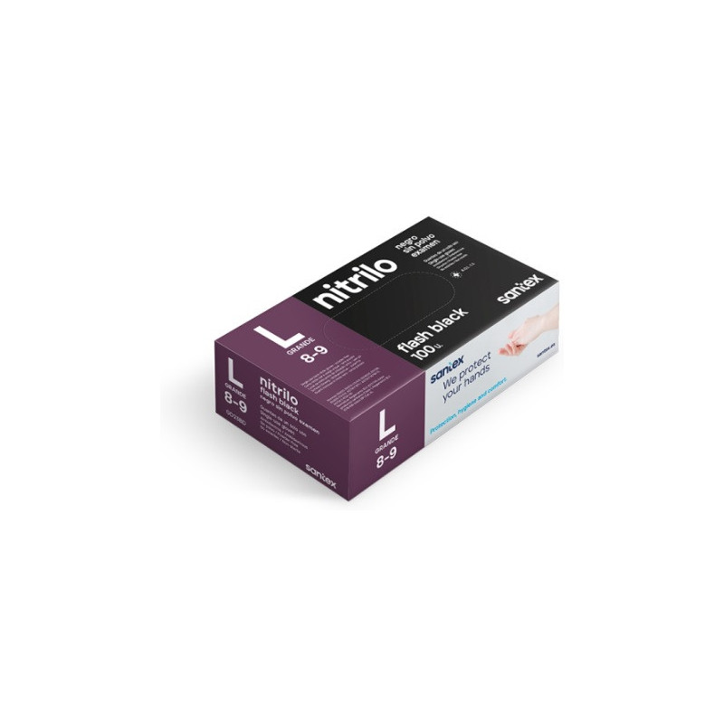 GUANTES Nitrilo Negro G 100u