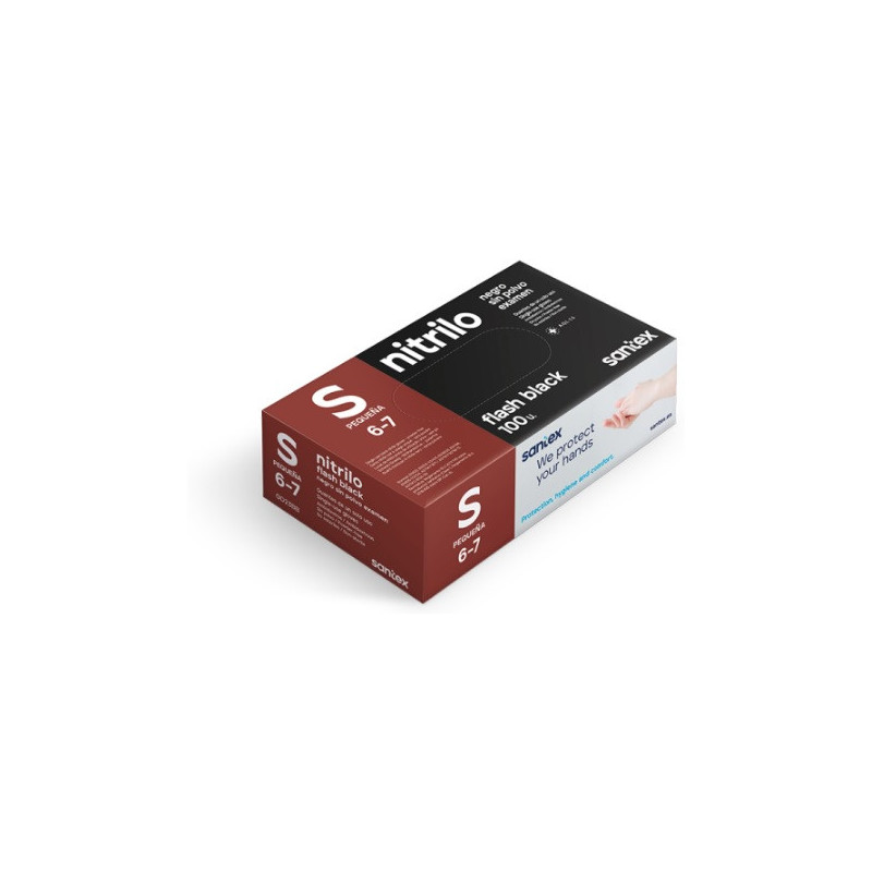 GUANTES Nitrilo Negro P 100u
