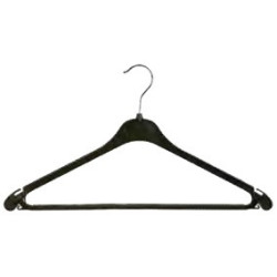 PERCHA Plástico 42 x 23 Negra 100u