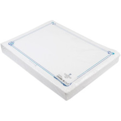 MANTELIN Blanco Orla Azul 43 x 31 500u x 4