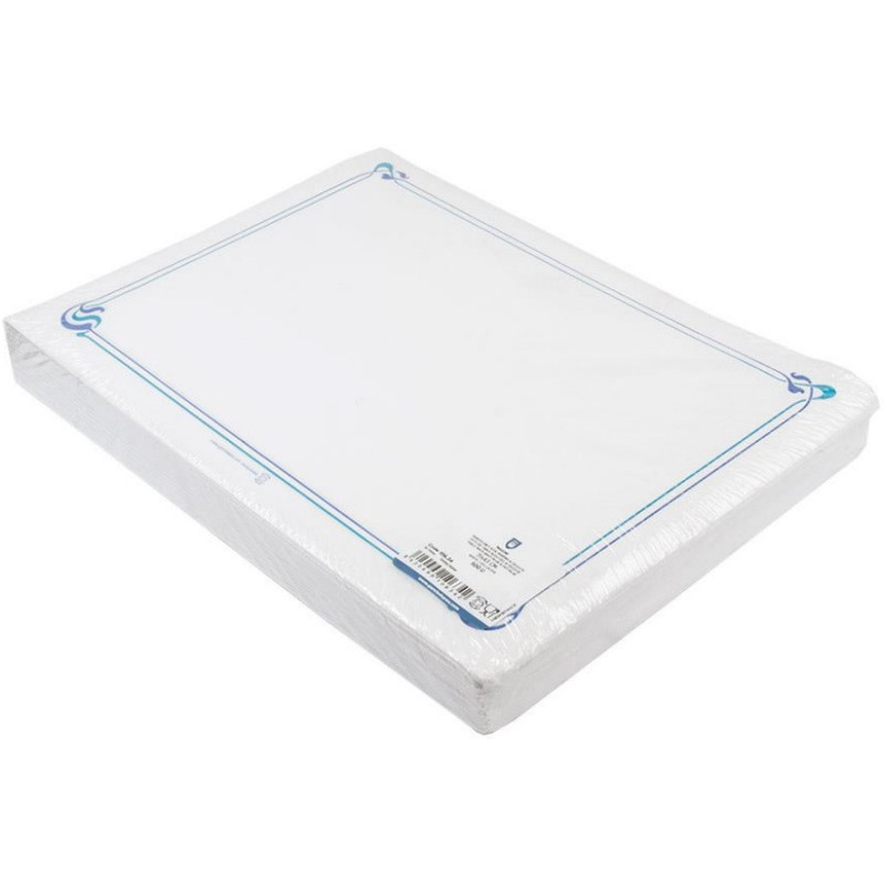 MANTELIN Blanco Orla Azul 43 x 31 500u x 4