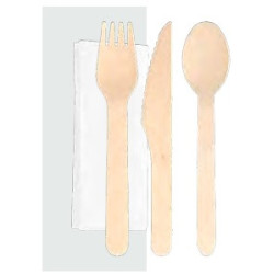 Set Serv.Cuchillo.Tenedor.Cuchara 100u x 5 (GARCIA DE POU)