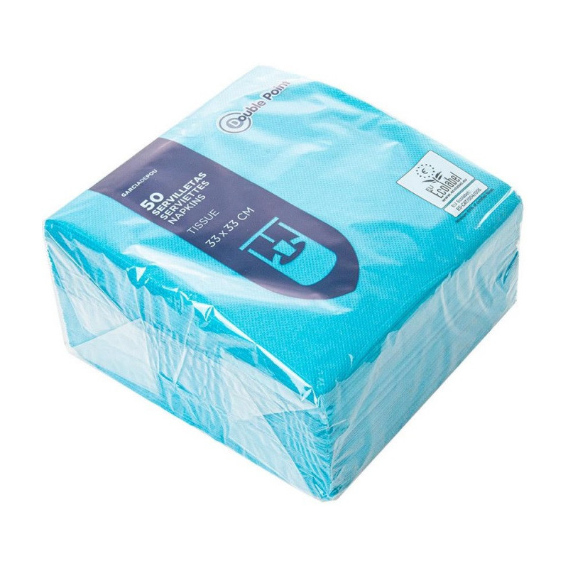 SERV Doble Azul Turquesa 33 x 33 50u x 24