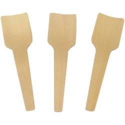 CUCHARA Helado Madera 7cm 100u x 20