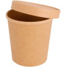 Tarrina carton 480ml + tapas 25u x 20
