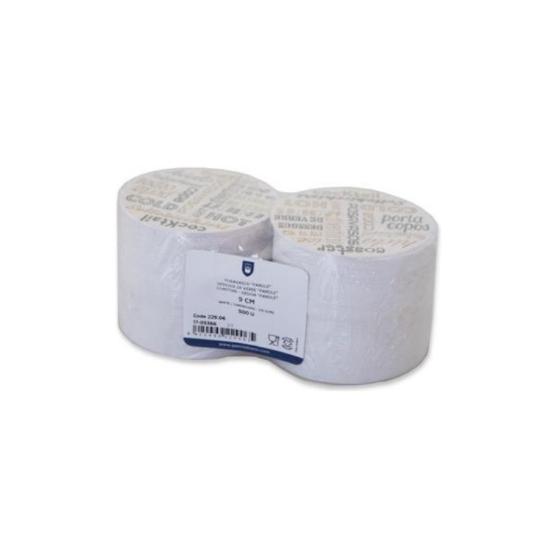 POSA Vaso Redondo Blanco Parole 9cm 250u x 24